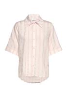 Coby Ss Shirt Tops Shirts Short-sleeved Pink NORR