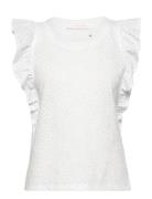 Top Tops Blouses Sleeveless White See By Chloé