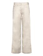 Tjw Betsy Mid Rise Loose Bottoms Trousers Straight Leg Beige Tommy Jea...