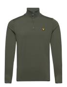 Tech 1/4 Zip Midlayer Sport T-shirts Long-sleeved Green Lyle & Scott S...