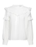 Mathilda Bluse Tops Blouses Long-sleeved White Minus