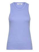 Sradelynn Tank Top Gots Tops T-shirts & Tops Sleeveless Blue Soft Rebe...