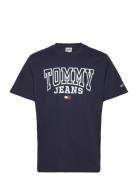 Tjm Rglr Entry Graphic Tee Tops T-shirts Short-sleeved Navy Tommy Jean...