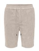 Onslinus Corduroy 0111 Shorts Bottoms Shorts Casual Grey ONLY & SONS