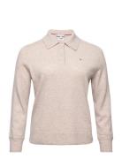 Crv Wool Cash Polo-Nk Sweater Tops T-shirts & Tops Polos Beige Tommy H...