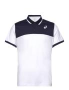 Men Court Polo Shirt Sport Polos Short-sleeved White Asics