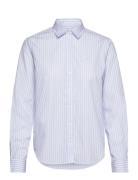 GANT Reg Poplin Striped Shirt Blå