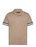 Majerod Resort Polo Tops Polos Short-sleeved Beige Matinique