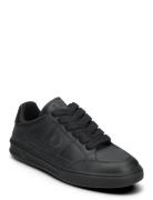 Fred Perry B440 Textured Leather Svart