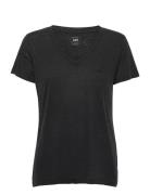 Lee Jeans V Neck Tee Svart