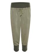 Line Pants Bottoms Sweatpants Green Cream