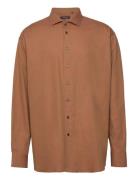 Regular Fit Mens Shirt Tops Shirts Casual Brown Bosweel Shirts Est. 19...