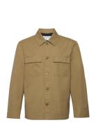 Cotton Workwear Jacket Tops Overshirts Khaki Green Filippa K