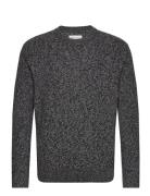 Tom Tailor Multicolor Crewneck Knit Svart