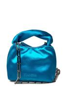 Ziggy, 1889 Micro Hobo Satin Bags Top Handle Bags Blue STINE GOYA