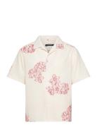 J. Lindeberg Donso Fil Coupe Floral Shirt Vit