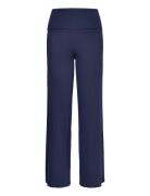 Folded Yoga Trousers Bottoms Trousers Joggers Navy Gina Tricot