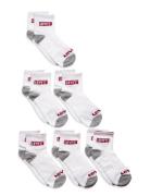 Levi's® Core Ankle Length Socks 6-Pack Sockor Strumpor White Levi's