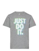 Jdi 3D Short Sleeve Tee Sport T-shirts Short-sleeved Grey Nike