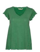 Carole Top Tops T-shirts & Tops Short-sleeved Green ODD MOLLY