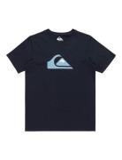 Comp Logo Ss Yth Tops T-shirts Short-sleeved Navy Quiksilver