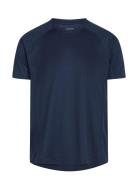 ZEBDIA Men Sports S/S T-Shirt Marinblå