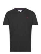 U.S. Polo Assn. Uspa T-Shirt V-Neck Cem Men Svart