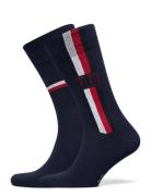 Tommy Hilfiger Th Men Sock 2P Iconic Stripe Blå