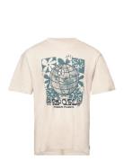 Swc Earth Power Tee Sport T-shirts Short-sleeved Beige Rip Curl