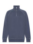 GANT Sunfaded Half Zip Blå