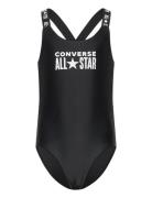 Converse Cnvg 1 Pc Core Logo Swimsuit Svart