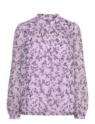 Blouses Woven Tops Blouses Long-sleeved Purple Esprit Casual
