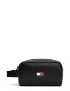 Tommy Hilfiger Tjm Archive Leather Washbag Svart