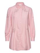 Noella Lucille Long Shirt Cotton Rosa