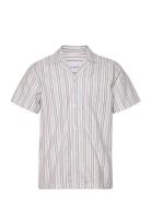 Les Deux Lawson Stripe Ss Shirt Lila