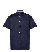 Bedford Shirt Tops Shirts Short-sleeved Blue Tom Tailor