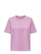 Onlonly S/S Tee Jrs Noos Tops T-shirts & Tops Short-sleeved Pink ONLY