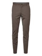 Slhslim-Elon Trs Flex B Noos Bottoms Trousers Formal Brown Selected Ho...