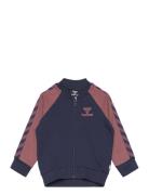 Hmlaidan Zip Jacket Sport Sweat-shirts & Hoodies Sweat-shirts Navy Hum...