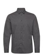 Selected Homme Slhslimowen-Brushed Shirt Ls Noos Grå