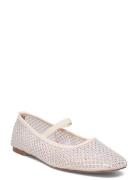 Bianco Bialilja Mesh Ballerina Vit