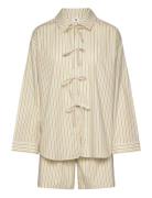 Becksöndergaard Stripel Set Shirt+Shorts Beige