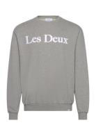 Les Deux Charles Sweatshirt Grå