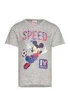 Short-Sleeved T-Shirt Tops T-shirts Short-sleeved Grey Mickey Mouse