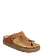 Sl Anais Chunky Suede Platta Sandaler Brown Scholl