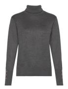 Fqkatie-Pullover Tops Knitwear Turtleneck Grey FREE/QUENT
