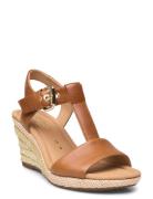 Wedge Sandal Sandalette Med Klack Espadrilles Brown Gabor