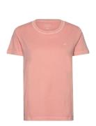 Sunfaded C-Neck Ss T-Shirt Tops T-shirts & Tops Short-sleeved Orange G...