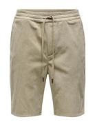 ONLY & SONS Onslinus Corduroy 0111 Shorts Beige