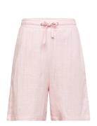 Tanja Linen Shorts Bottoms Shorts Pink Grunt